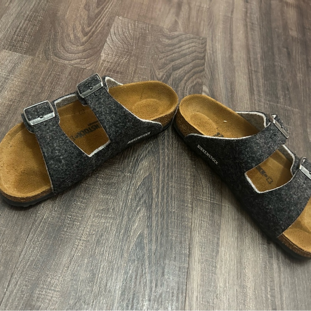 Birkenstock Kids blue gray Sandals size 1 - Picture 3 of 8